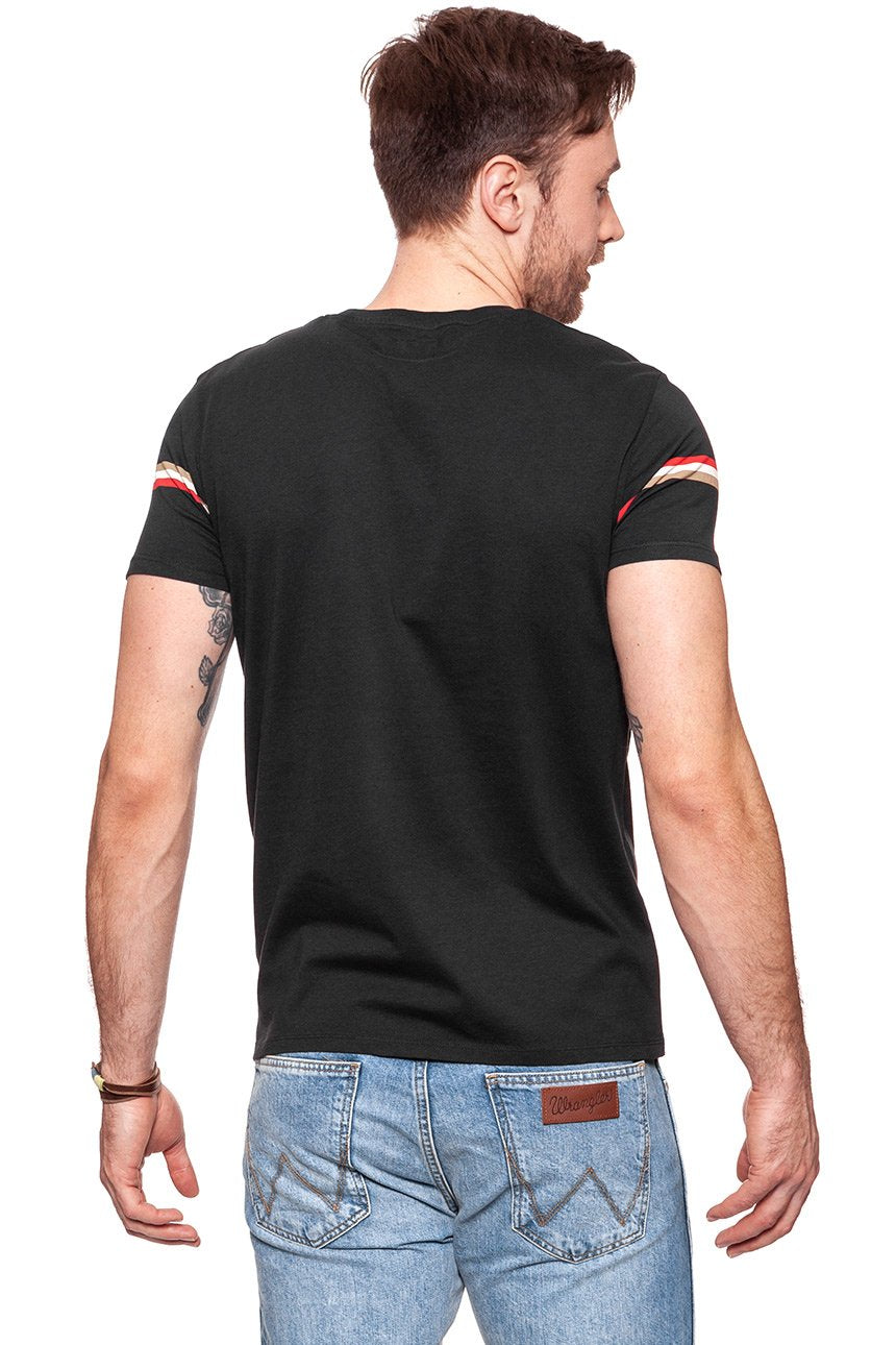 KOSZULKA WRANGLER KOSZULKA WRANGLER TEE FADED BLACK W7B69GOV6