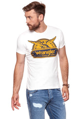 KOSZULKA WRANGLER SS EAGLE TEE OFFWHITE W7B74FK02