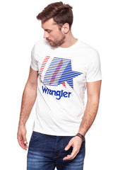 KOSZULKA WRANGLER SS AMERICANA TEE OFFWHITE W7C06FK02