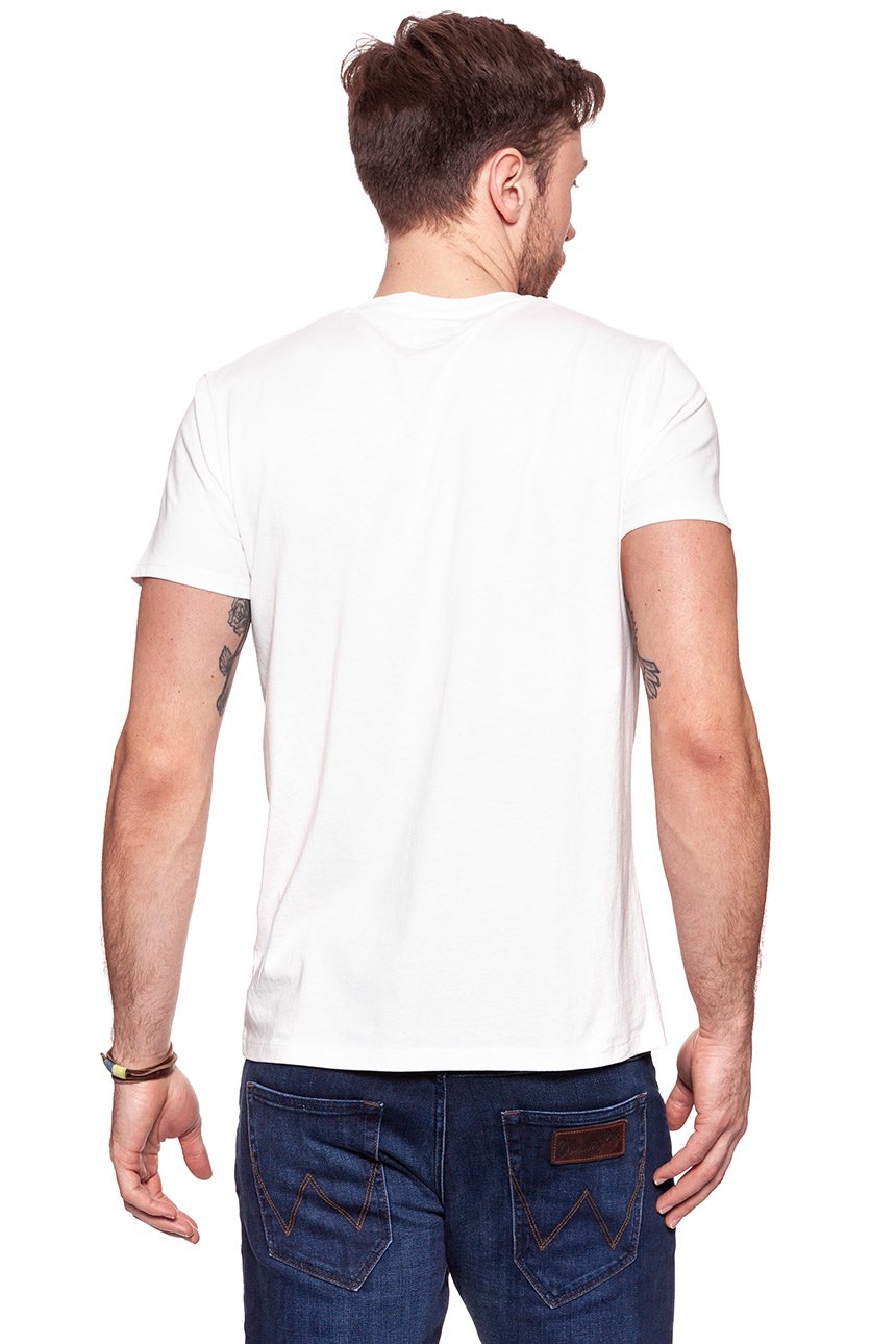 KOSZULKA WRANGLER SS AMERICANA TEE OFFWHITE W7C06FK02