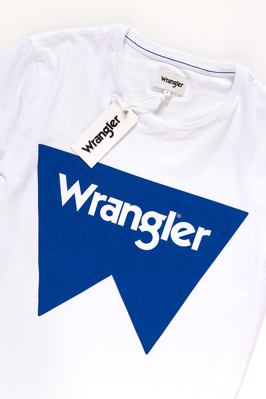 KOSZULKA WRANGLER FESTIVAL TEE REAL WHITE W7C24FQW1