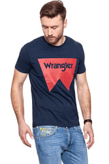 KOSZULKA WRANGLER SS LOGO TEE NAVY W7C50FQ35