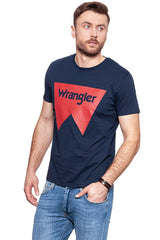 KOSZULKA WRANGLER SS LOGO TEE NAVY W7C50FQ35