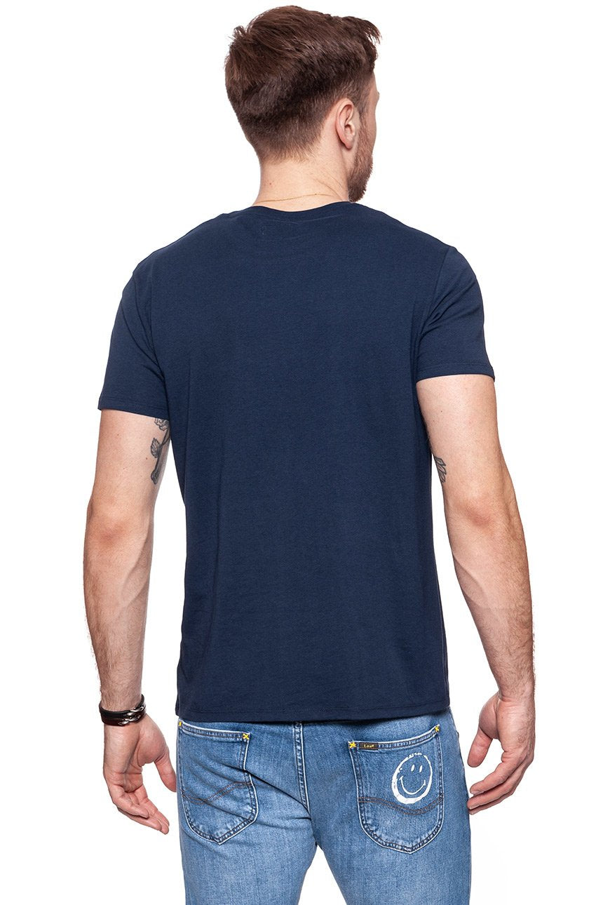 KOSZULKA WRANGLER SS LOGO TEE NAVY W7C50FQ35