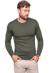 MĘSKI SWETER WRANGLER CREW KNIT DUSTY OLIVE W85672P45