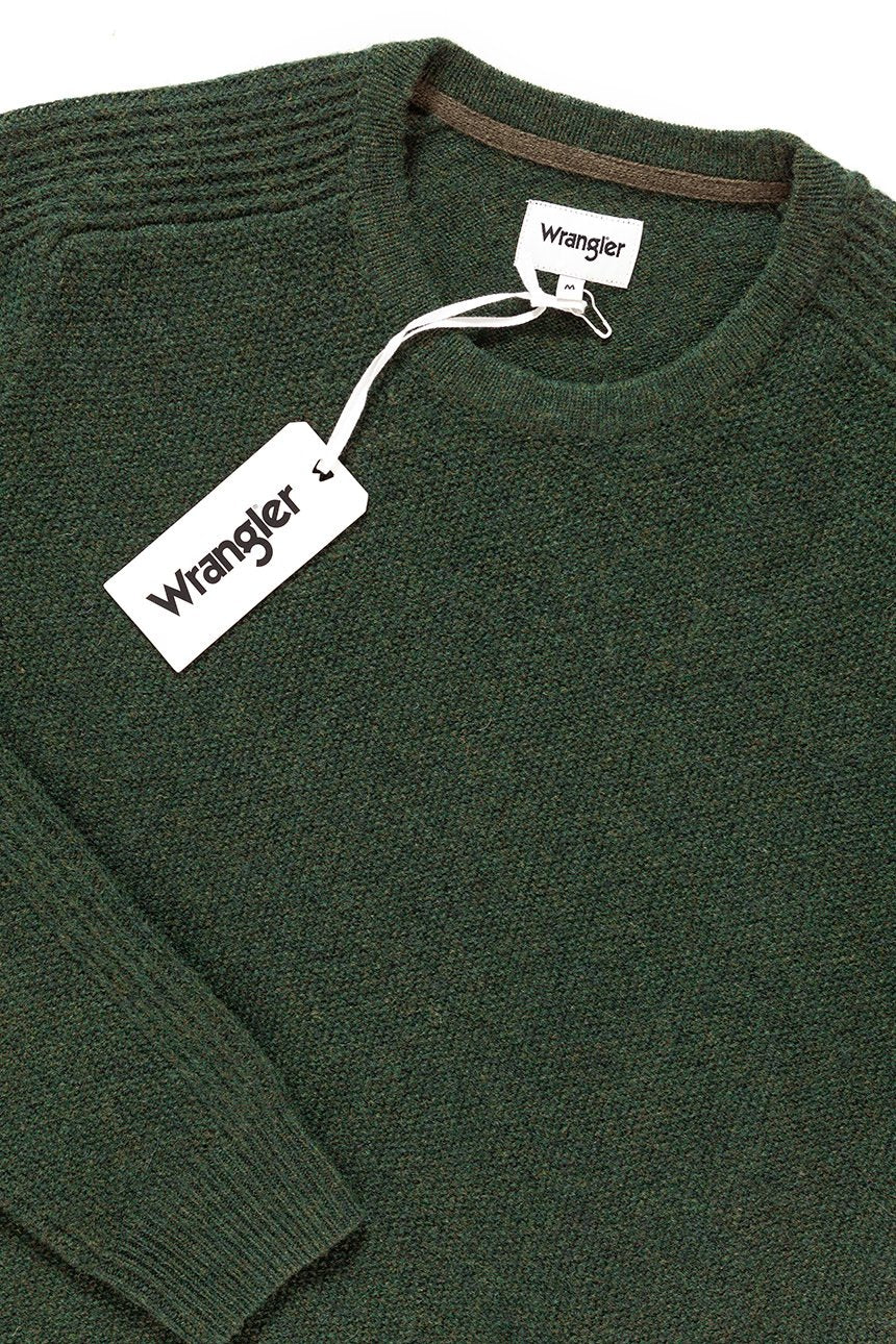 MĘSKI SWETER WRANGLER STRUCTURAL KNIT ROSIN GREEN W8627P1WY