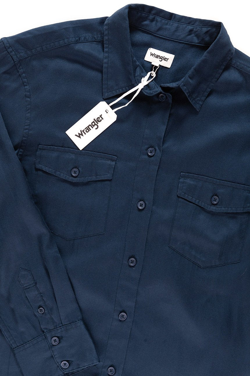 KOSZULA WRANGLER WORKWEAR SHIRT NAVY W5238LR35