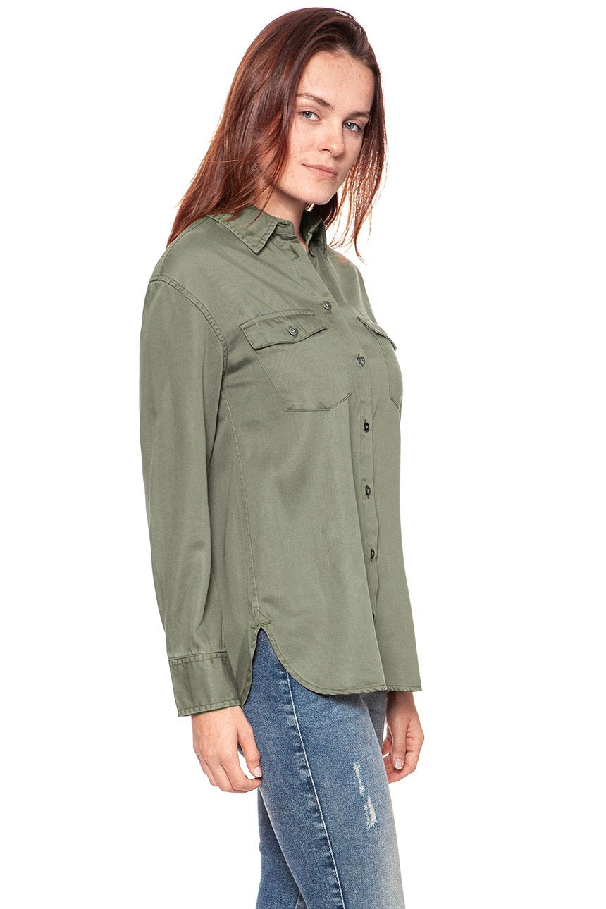 KOSZULA WRANGLER WORKWEAR SHIRT DUSTY OLIVE W5238SM45