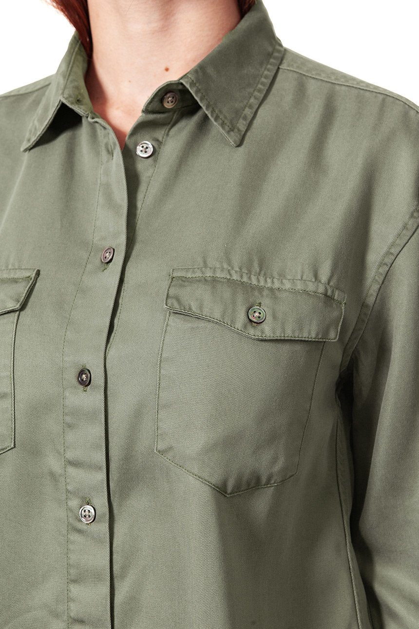 KOSZULA WRANGLER WORKWEAR SHIRT DUSTY OLIVE W5238SM45