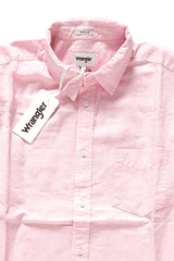 KOSZULA MĘSKA KRÓTKI RĘKAW WRANGLER SS 1 PKT SHIRT PEPPA PINK W5860LOU6