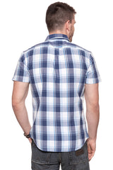 KOSZULA MĘSKA KRÓTKI RĘKAW WRANGLER SS 1PKT SHIRT PATRIOT BLUE W5860NQ5H