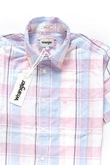 KOSZULA MĘSKA KRÓTKI RĘKAW WRANGLER SS 1PKT SHIRT CHALK PINK W5860NQWG