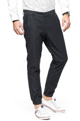 TOM TAILOR SPODNIE MĘSKIE VERNON TAPERED JOGGING PANTS BLACK