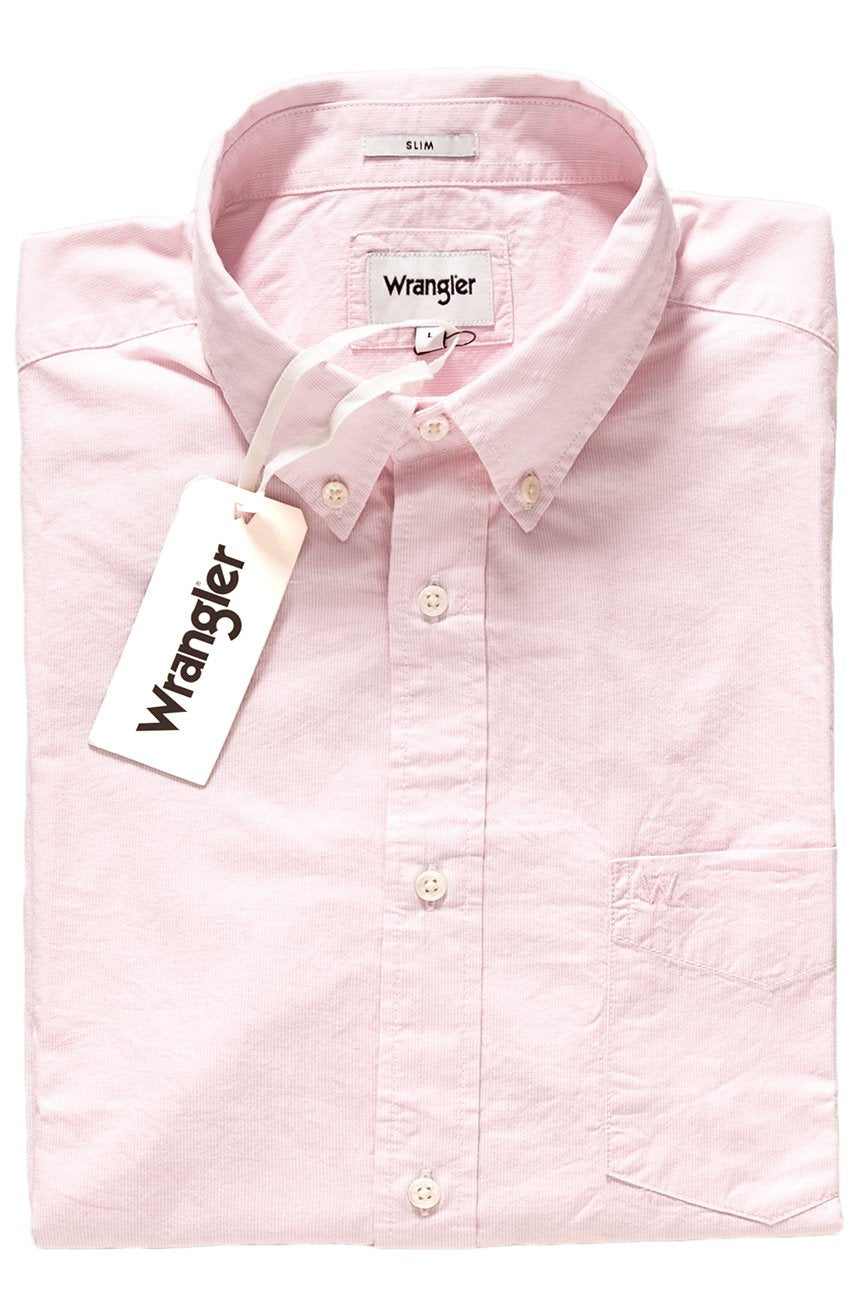 KOSZULA WRANGLER LS 1PKT BUTTON DOWN PEPPA PINK W58833NU6