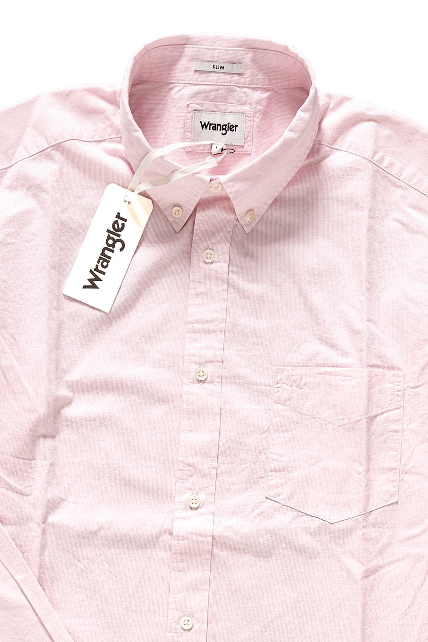 KOSZULA WRANGLER LS 1PKT BUTTON DOWN PEPPA PINK W58833NU6