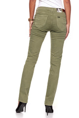 JEANSY DAMSKIE LEE MARION ARMY GREEN L301FRGX